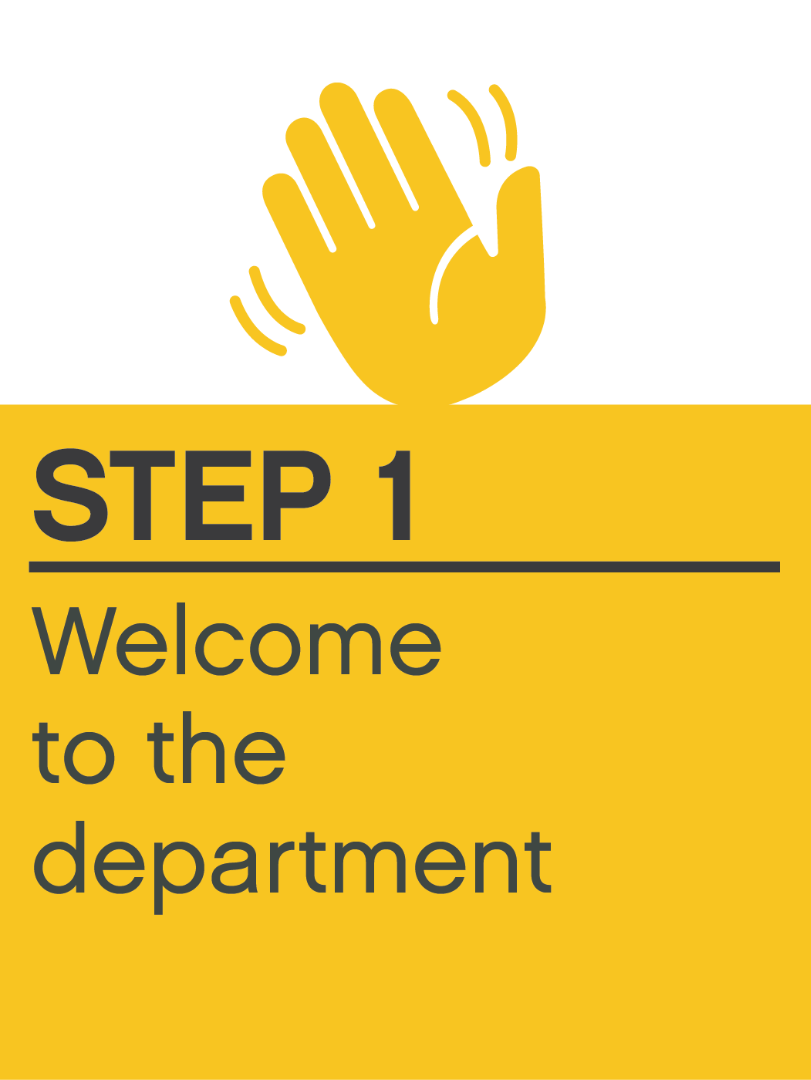 Step 1: Welcome to the Department